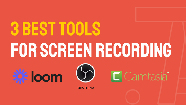 3 BEST tools for screen recording